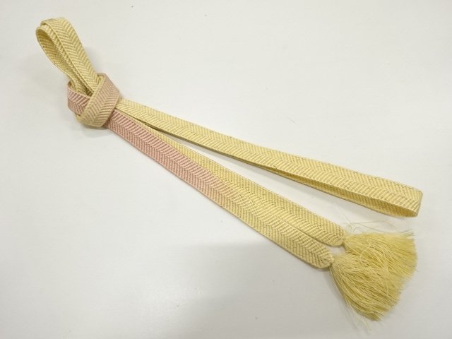 JAPANESE KIMONO / HAND-TIED OBIJIME